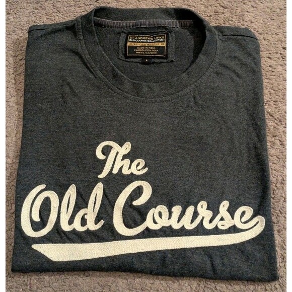 American Needle St Andrews Golf Links The Olde Course Gray T-Shirt Men's L - Picture 1 of 7